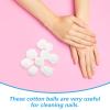 Ipetboom 500g Cotton Balls Gentle Skin Nail Care Makeup Removal Cleaning Supplies for Travel view 3
