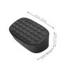 Beaupretty 3pcs Neck Support Cushion for Shampoo Bowl Comfortable Rubber Hair Washing Basin Accessory for Salon and Barbershop Use Easy Maintenance and Fit Black view 2