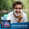 Shaving Kit with Razor, Shaving Cream, Washcloth & Aftershave Wipe  Mens Travel Shave Set for Hotels, Shelters & Outreach  Disposable Grooming Pack (Blue) (5) view 3