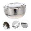 HAKIDZEL Stainless Steel Shaving Bowl Lid Foam Bowl for Men Practical Lidded Soap Container for Home Salon Use view 3