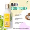 Aaran'yaa Nourishing Hair Conditioner (250ml) With Methi & Shikakai | Nourish Repair and Shine Dull, Dry Frizzy & Lifeless Hair - Sulphate Free view 2
