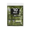 Travel Shaving Kit with Razor, Shaving Cream, Washcloth and Aftershave Wipe, Men's Disposable Grooming Pack (Green) (10) view 1