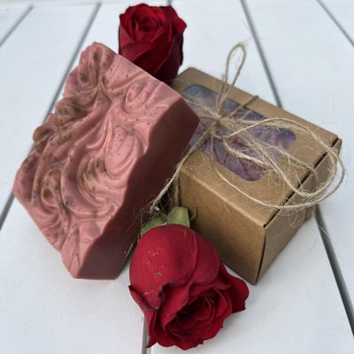 Natural Beauty Miami Kaolin Pink Clay Facial Cleanser Bar, Gentle Cleansing, Sulfate Free, Sensitive Skin, Rosacea, Eczema, Dry Skin Friendly, Hydrating