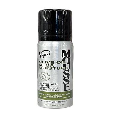 (2PACK) VIGOR0L Olive Oil Moisture Mousse, 2.5 OZ, Travel Size