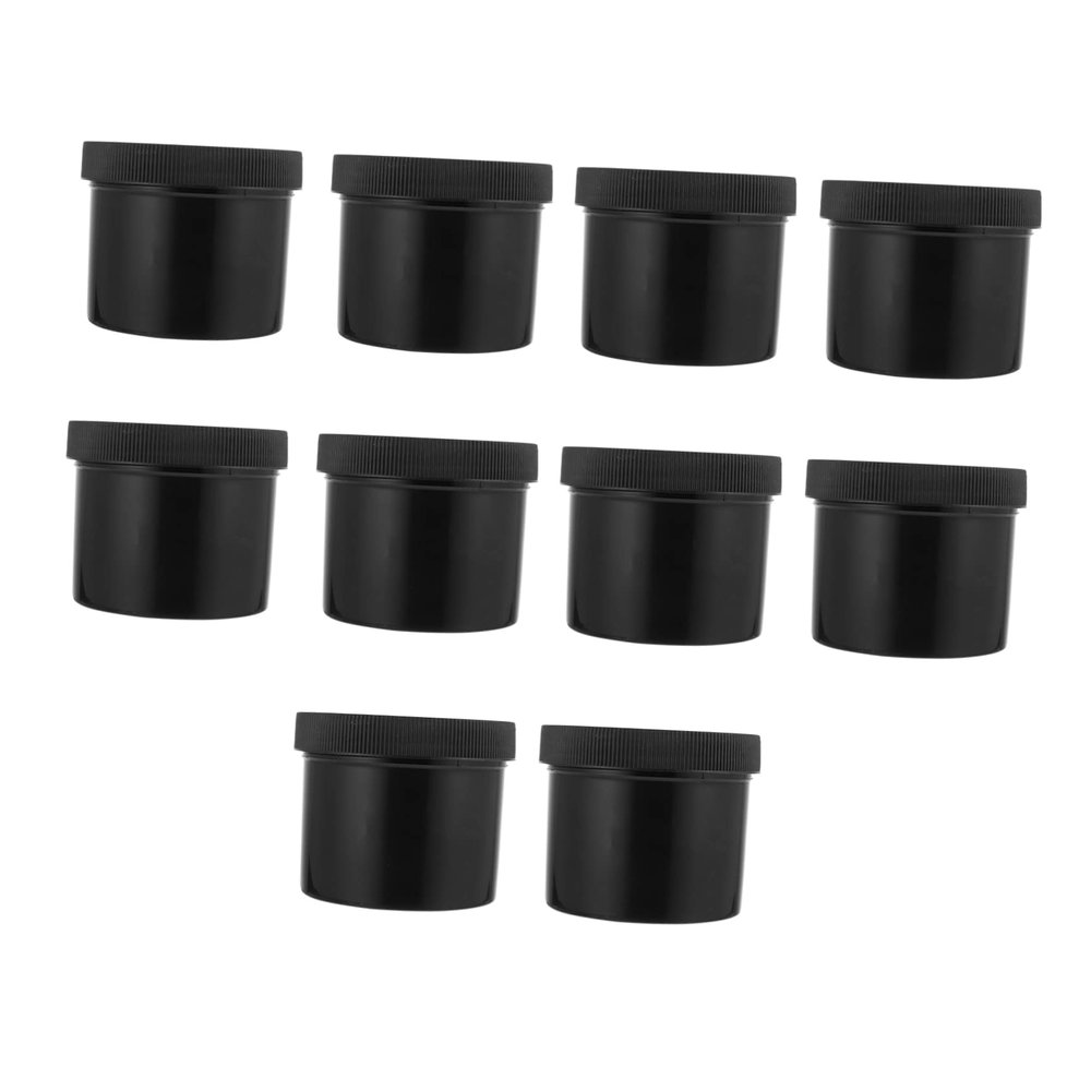 SAFIGLE 10pcs Makeup Sample Jars Wide Mouth Cosmetic Containers for Creams Face Masks and Lotions Portable and Leakproof Storage for Travel and Home Use