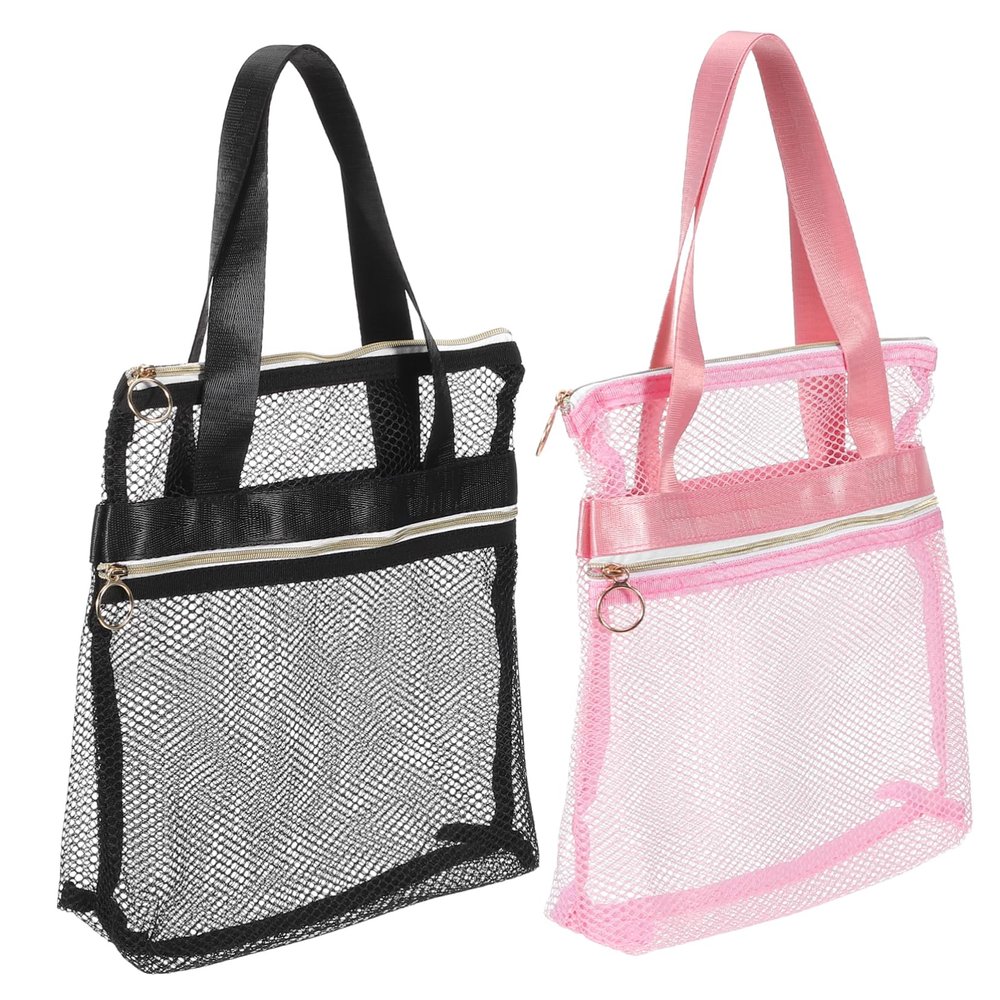 UPKOCH 2pcs Shower Bag for Women Portable Toiletries Bag Mesh for Travel Gym Camping Dorm