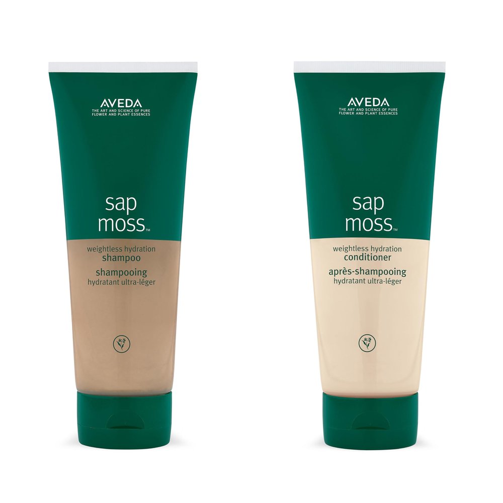 Aveda Sap Moss Weightless Hydration Shampoo & Conditioner Duo | Hydrates, Detangles, Fights Frizz | Silicone Free for Normal to Dry Hair | 94%+ Naturally Derived*