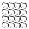 Dismok 16 Packs Clear Makeup Bag - Waterproof Cosmetic Bag, Portable Travel Makeup Bag with Zipper for Men and Women view 1