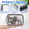 Dismok 16 Packs Clear Makeup Bag - Waterproof Cosmetic Bag, Portable Travel Makeup Bag with Zipper for Men and Women view 2