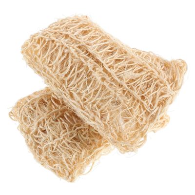 IWOWHERO 2pcs Exfoliating Loofah Bath Sponge Set Soft Mesh Shower Scrubber for Gentle Dead Skin Removal for Sensitive Skin Body Wash Cloth for Men and Women