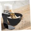 DEARMAMY Stylish Shaving Brush Display Stand Safety Razor Stand Razor and Brush Holder Shaving Supply view 3