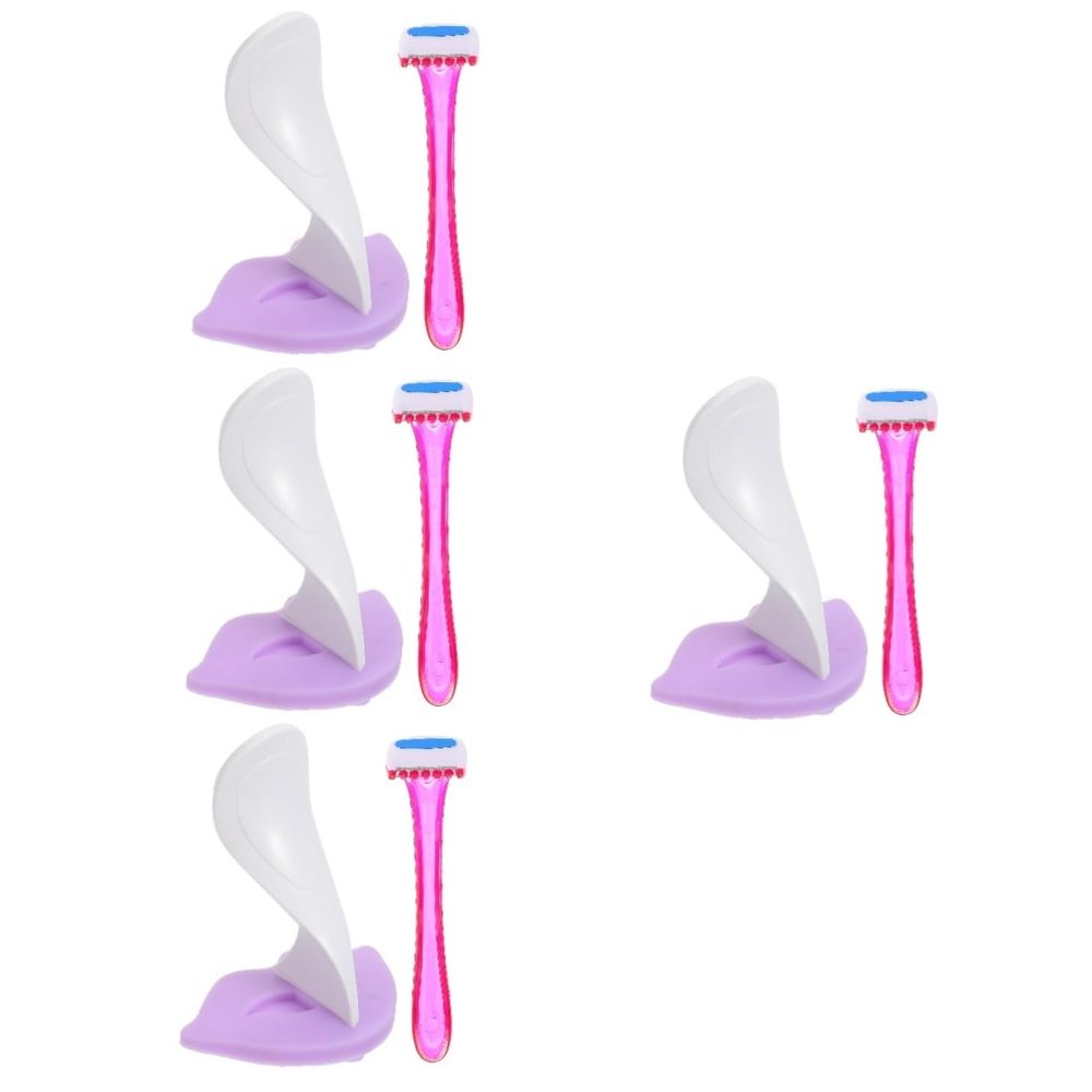 DEARMAMY 4sets Women Hair Trimmer Tool Bikini Shaver Shaping Stencils Precision Blades for Safe Hair Removal Grooming Accessory for Private Areas