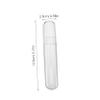 DEARMAMY Clear Plastic Tube Organizer for Eyelash Tweezers Versatile Travel Vial Storage Case for Makeup and Beauty Tools Sturdy Easy to Clean Transparent Design view 2