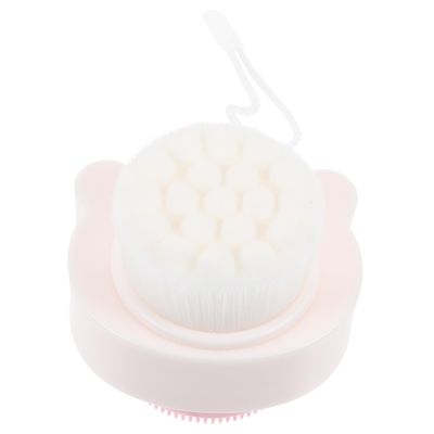 WRITWAA Face Scrubber Silicone Exfoliating Brush for Men Ergonomic Manual Cleaning Tool for Deep Pore Cleansing Gentle Shower Brush for Facial Care