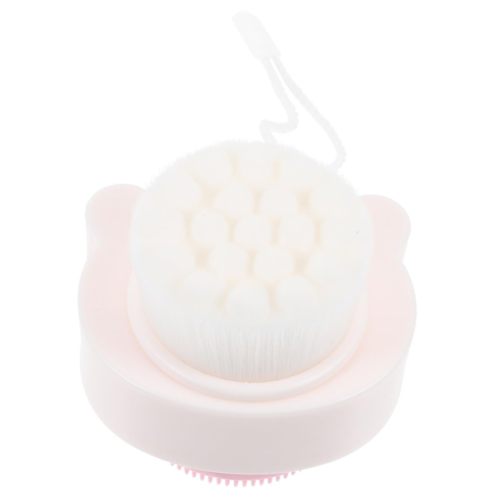 WRITWAA Face Scrubber Silicone Exfoliating Brush for Men Ergonomic Manual Cleaning Tool for Deep Pore Cleansing Gentle Shower Brush for Facial Care