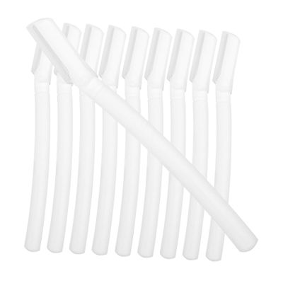 DEARMAMY 10pcs Eyebrow Shaver Portable Facial Hair for Women Trimmer for Eyebrow and Face for Daily Grooming and Precise Hair Removal