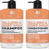 Beef Tallow Shampoo and Conditioner Set with Goat Milk - Sulfate Free Moisture for Women and Men - For Dry, Itchy Scalp - Hydrating, Thickening, Volume Care for Thinning Hair - 16 Fl Oz (Pack of 2) view 1