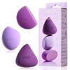 Jessup Makeup Sponge Set, 3pcs Make up Sponges for Face Foundation Concealer Contour and Blusher, Purple SP017 view 1