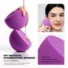 Jessup Makeup Sponge Set, 3pcs Make up Sponges for Face Foundation Concealer Contour and Blusher, Purple SP017 view 3
