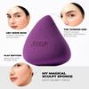 Jessup Makeup Sponge Set, 3pcs Make up Sponges for Face Foundation Concealer Contour and Blusher, Purple SP017 view 4