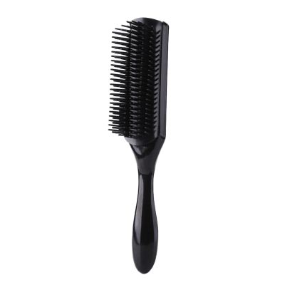 Hair Comb Hair Brush Scalp Massager Straight Curly Wet Removable DIY Hair Comb Brush(Black)