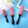 Hair Comb Hair Brush Scalp Massager Straight Curly Wet Removable DIY Hair Comb Brush(Black) view 2