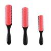 Hair Comb Hair Brush Scalp Massager Straight Curly Wet Removable DIY Hair Comb Brush(Black) view 3