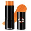 Drawdart Pumpkin Orange Face Body Paint Stick, Cream Blendable Face Paint,Orange Eye Black Baseball/Softball, Face Painting for Halloween Pumpkin Special Effects SFX Cosplay Makeup view 1
