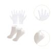 FashionCha Silicone Gloves and Socks Set for Hands Feet Care Comfortable Hands Care Heels Care for Women Lady Daily Use Summer, White view 3