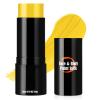 Drawdart Yellow Face Body Paint Stick,Washable Yellow Eye Black Stick, Non-toxic Full-coverage Cream Face Paint for Halloween SFX Lion Tiger Minions Stage Cosplay Costume Party view 1