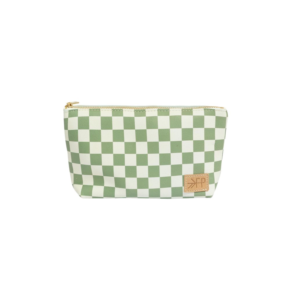 Freshly Picked Utility Pouch Stylish Vegan Leather Organizer for Diaper Bag, Purse, Baby & On-The-Go Essentials