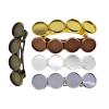 3 Pack Metal Hair Clips with Blank Round Trays for DIY Hair Accessories, 5pcs per Pack view 1