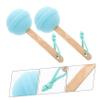 KAILIKETIY 2pcs Lollipop Shaped Bath Sponges Exfoliating Shower Scrubber Natural Soft Body Cleaning Tool for Home Travel Use Lightweight Portable Skin Care view 3