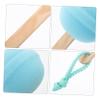 KAILIKETIY 2pcs Lollipop Shaped Bath Sponges Exfoliating Shower Scrubber Natural Soft Body Cleaning Tool for Home Travel Use Lightweight Portable Skin Care view 4
