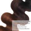 Body Wave Bundles Human Hair 16 18 20 Ombre Bundles 3 Tone 12A Brazilian Virgin Human Hair Extensions T1/2/30 Black to Honey Blonde/Medium Auburn view 4