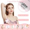 Epilator for Women, 2 Speed Facial Hair Removal, Electric Lady Shaver with LED Light, Rechargeable Portable Epilator, Painless Hair Removal Device for Bikini, Face, Arm, Legs, Armpits (Pink) view 4