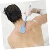 ARTSEWPLY 1pc Handle Bath Scrubber Comfortable Body Exfoliating Brush Replaceable Cloth Design for Seniors for Back and Hard Reach Areas view 2