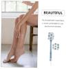 ARTSEWPLY 1pc Handle Bath Scrubber Comfortable Body Exfoliating Brush Replaceable Cloth Design for Seniors for Back and Hard Reach Areas view 4