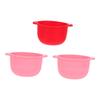 BIUDECO 3Pcs Folding Silicone Hair Removal Waxing Bowls Nonstick and Dishwasher Safe Home Waxing Accessories with Precise Scale for Easy Cleaning and Capacity view 1