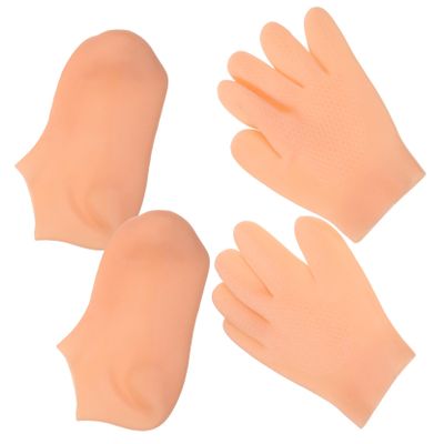 Baluue Moisturizing Gloves for Women 2-Piece Set Waterproof and Sun Protection Soft and Hydrating Hand Care for Dry Skin