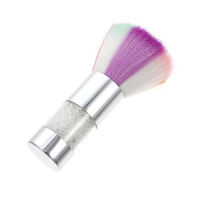 WOFASHPURET Nail Dust Remover Brush Manicure Cleaning Brush Glitter Powder Cleaner Rhinestone Handle