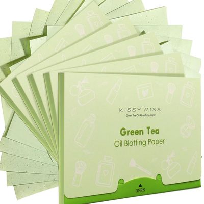 Kissy miss Green tea oil blotting sheets for face,500 sheets in 5 Pack,lift away excess oil,easy to slip into your purse, makeup bag, or even your pocket