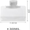 10Pcs 30ml Transparent Portable Fluid Packing Bags, Refillable Empty Squeeze Pouch, Premium Clear Travel Pouches for Toiletry, Lotion Shampoo Shower Gel Squeezable Bags, Refillable Containers view 2