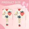 LANYANYQ Multi Purpose Hand Mirror Strawberry Pineapple with Distortion Free Reflection, 6.7 x 3.95 in, Small Cute Orbicular Hand Mirror view 4