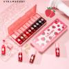 MooGlamor 10 Pcs Lip Tint Set Cute Glossy Lip Stains and Matte Lipsticks with Long-lasting and Quick-drying Mini Lip Gloss Lipstick for Makeup Gift (Strawberry, Lip Gloss) view 2
