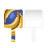 LANYANYQ Multi Purpose Hand Mirror Yellow Banana with Distortion Free Reflection, 6.7 x 3.95 in, Small Cute Square Hand Mirror view 2