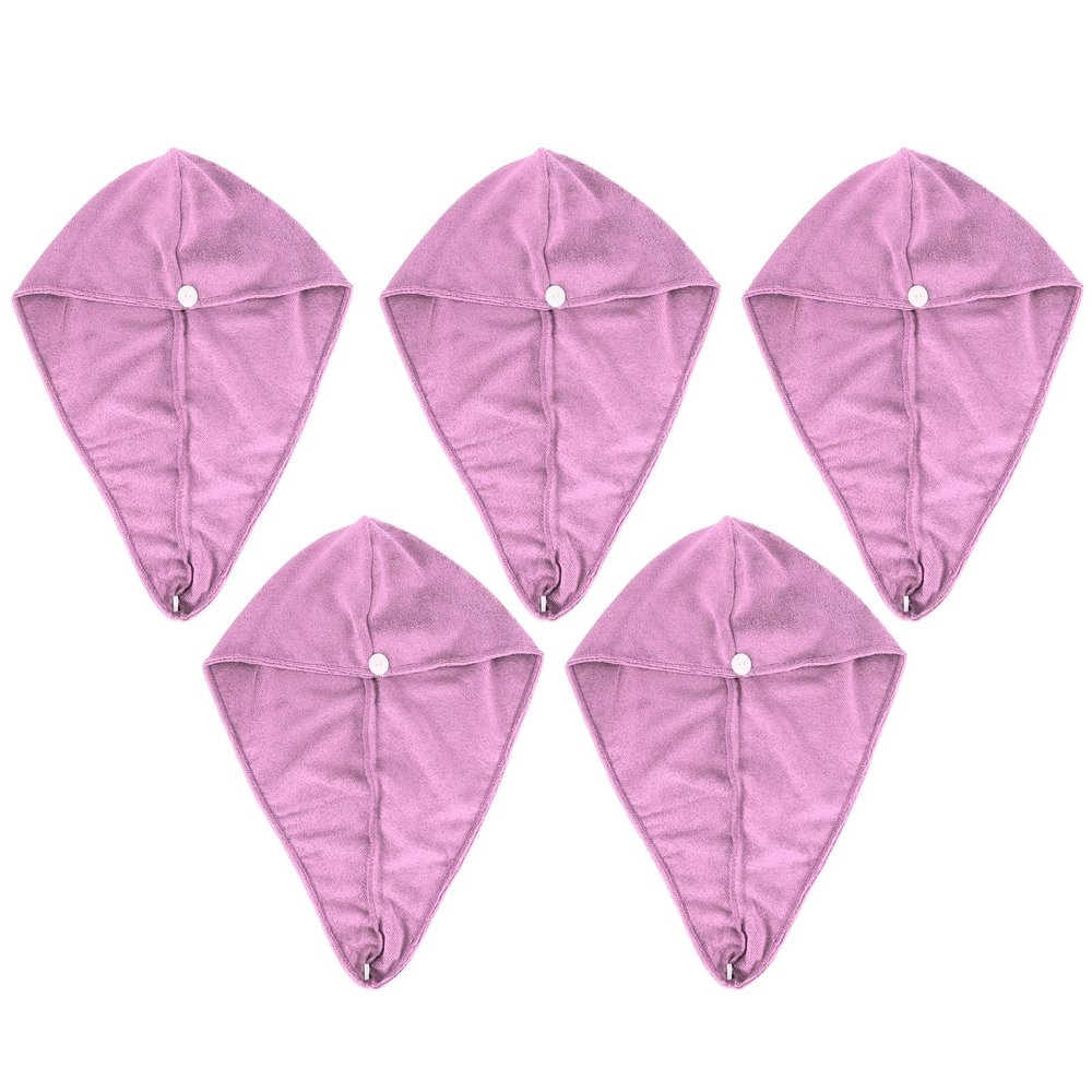 ZephyVita Microfibra Hair Secying Hat Toalha para a toalha para curvas de cabelo Macias para Mulheres para Mulheres (Roxo claro)