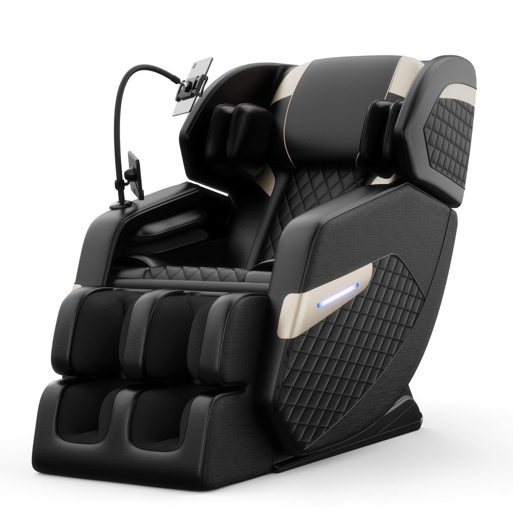 Massage Chairs Full Body and Recliner, 4D Zero Gravity Massage Chair Recliner, 20 Massage Airbags, Bluetooth, Heating, Foot Rollers, AI Control, Body Scan