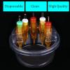40PCS Disposable Tattoo Cartridge Cup Holder Plastic Tattoo Cartridge Tray For Tattoo Inks Needle Holder Placement Rack Disposable Plastic Cup Working Cup Cleaning Cup view 3