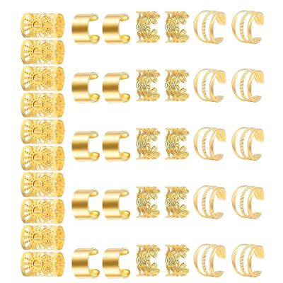 baojielai Crowns Dreadlock Hair Rings Enhances Styles Lightweight and Practical Hair Charm Easy To Use For Parties Festivals, as the pic show, Iron